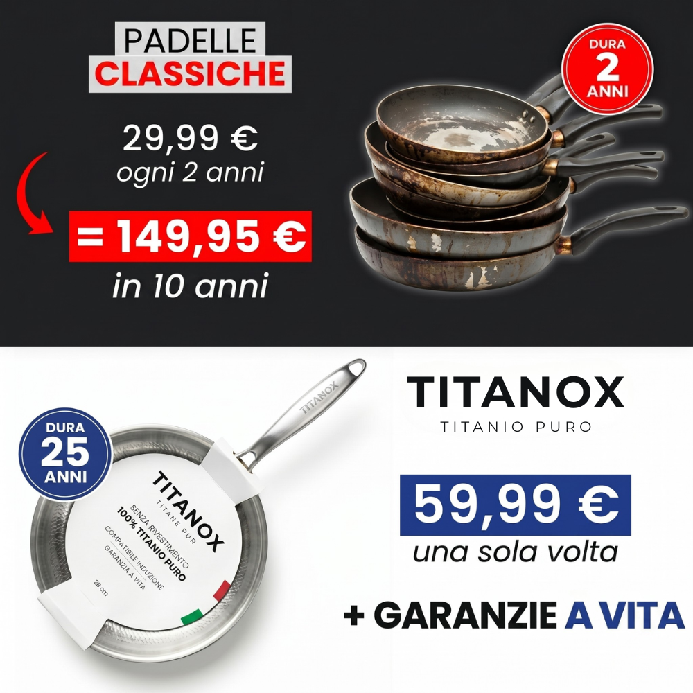 Padella 100% Titanio Puro — TITANOX®