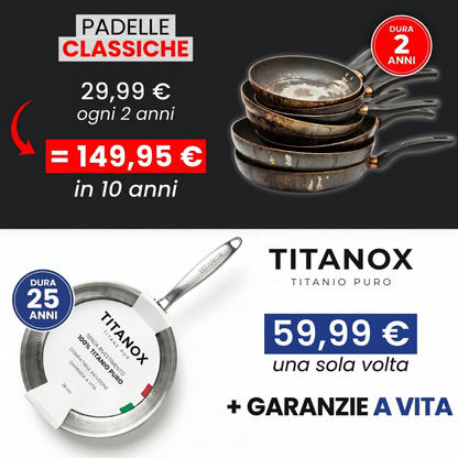 Padella 100% Titanio Puro — TITANOX®