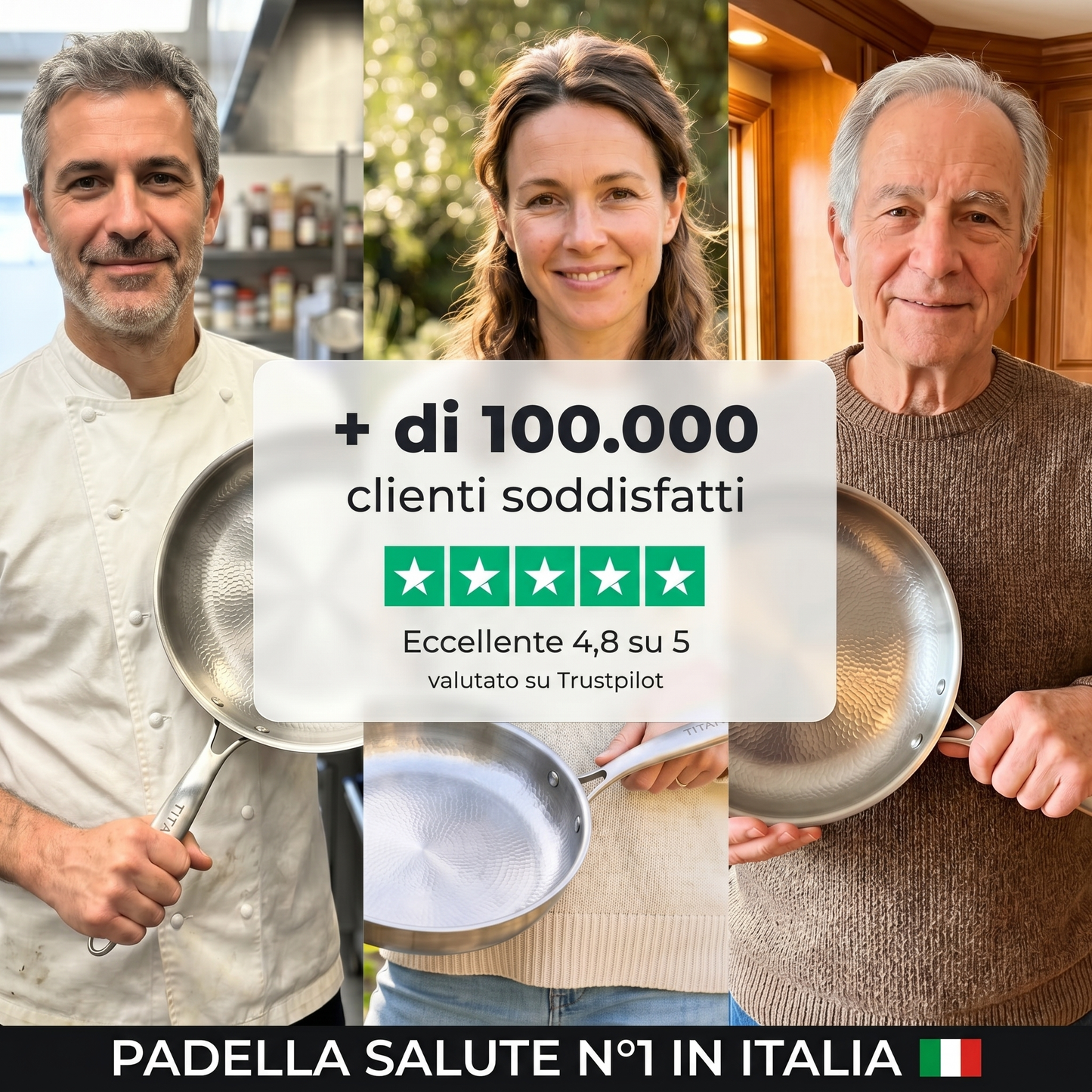 Padella 100% Titanio Puro — TITANOX®