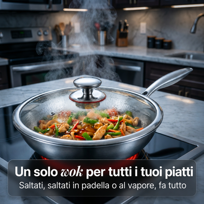 Wok 100% Titanio Puro (28 cm) — TITANOX®