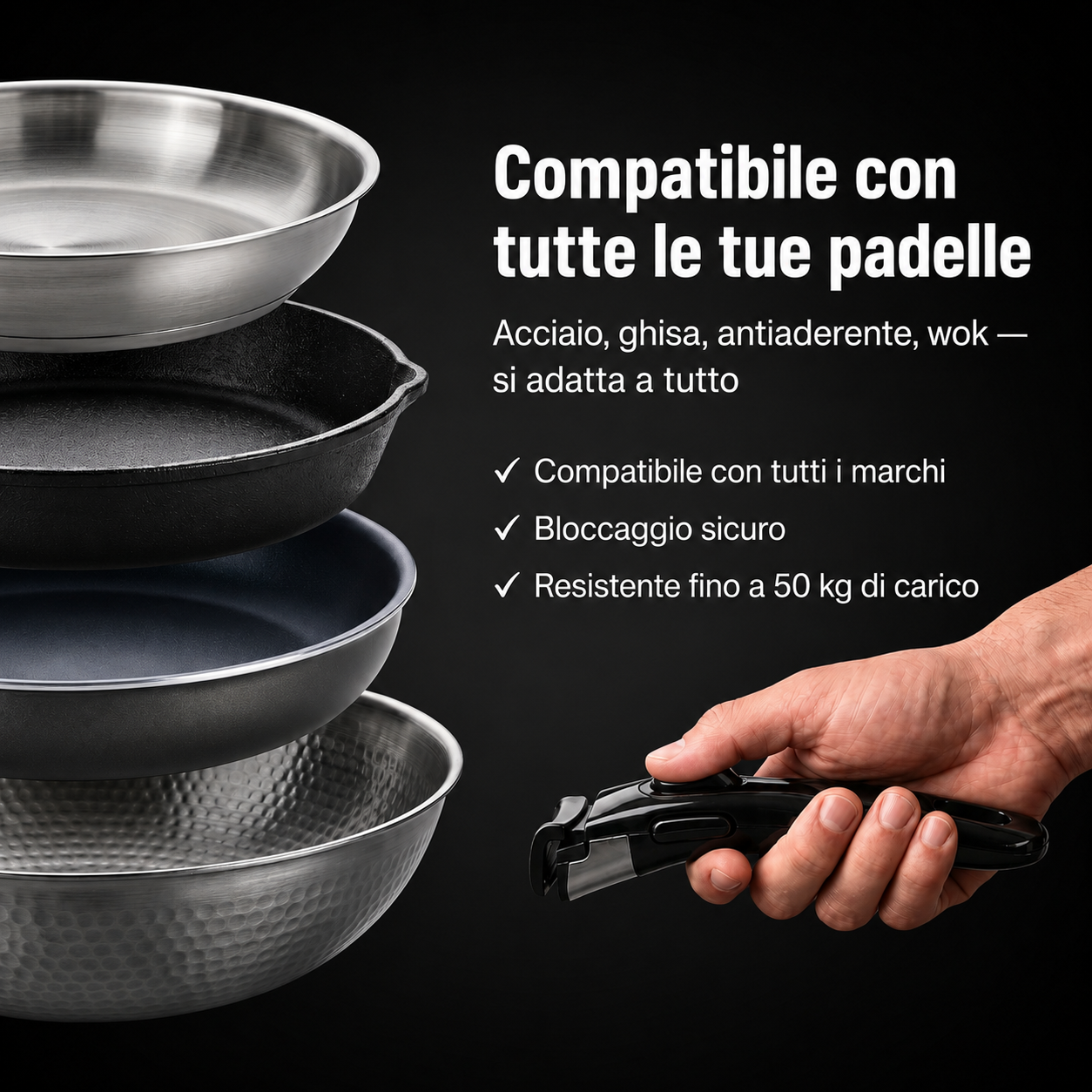 Manico Rimovibile Universale — TITANOX®